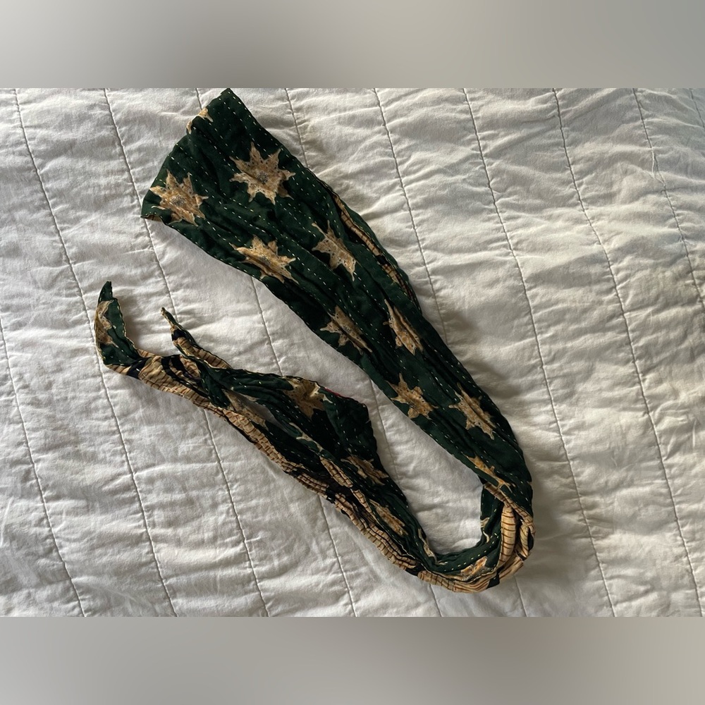 EUC Kantha Bae Hair Wraps- Maroon and Dark Green - Picture 7 of 9
